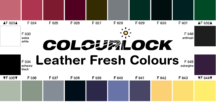 paleta kolorów farb do skórzanej tapicerki